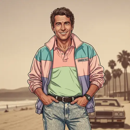 Vintage Art of Thomas Mark Harmon: Charming 1980s Style Illustration