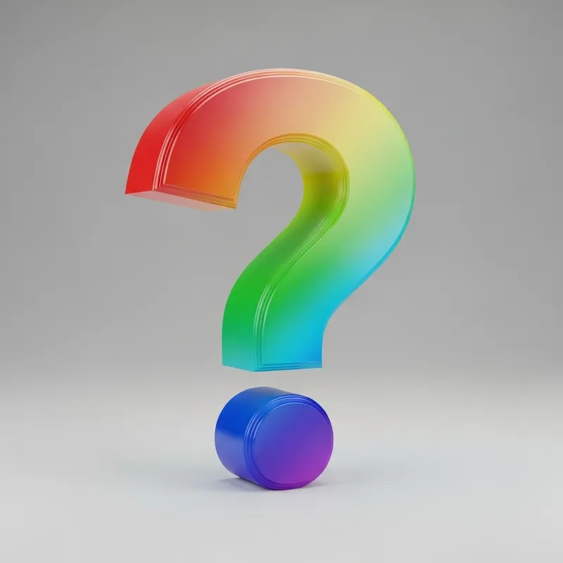 Vibrant Question Mark Image
