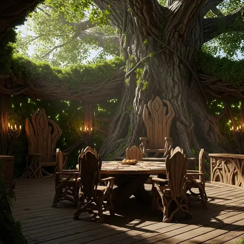Enchanting Tree Council Room Interior