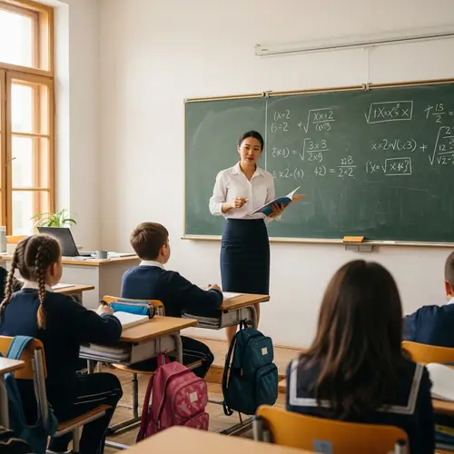 Inspiring School Teacher in Action