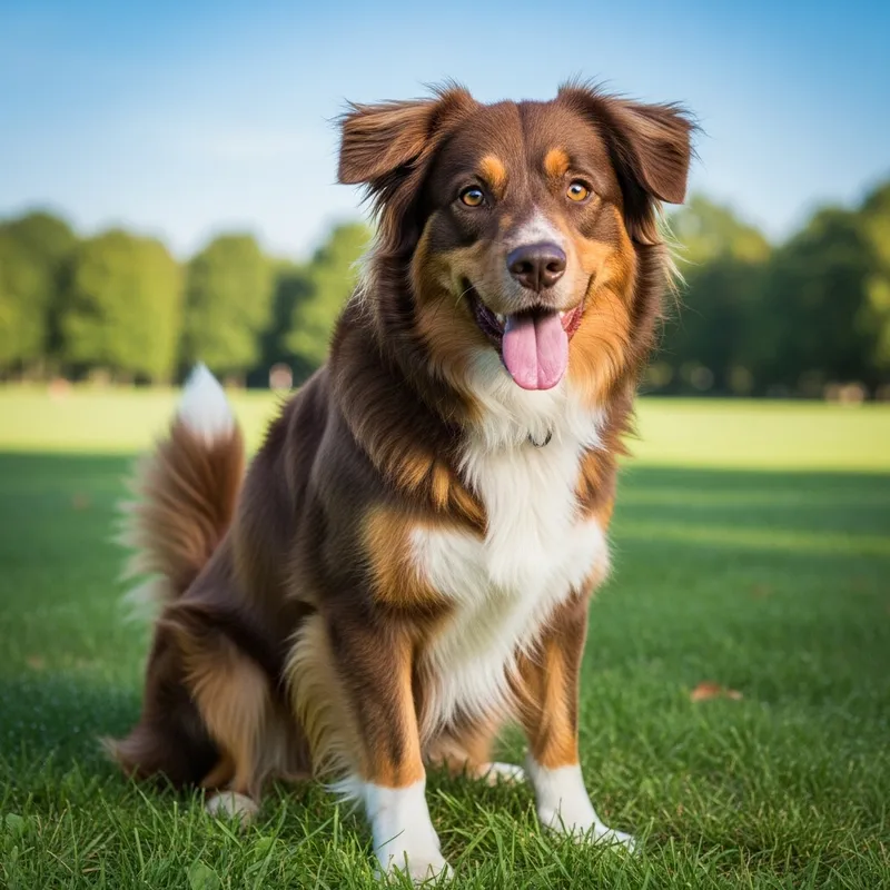 Adorable Dog Enjoying Nature in a Park