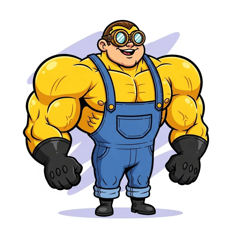 Powerful Minion Flexing Muscles Powerful Minion Flexing Muscles