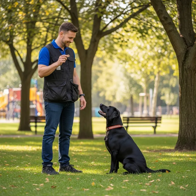 Outdoor Dog Training with Positive Reinforcement