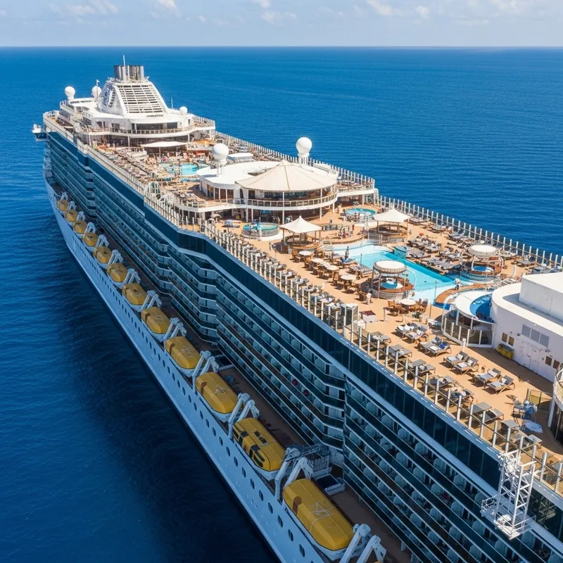 Massive Cruise Ship with 30 Decks | Luxury & Adventure Awaits