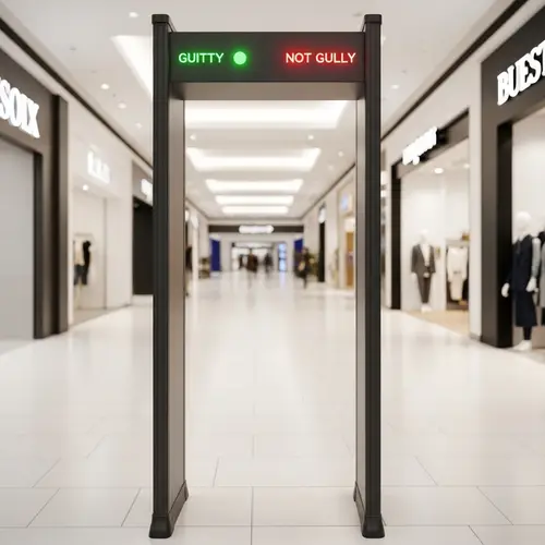 Unique Mall Metal Detector with 'Guilty' & 'Not Guilty' Light System