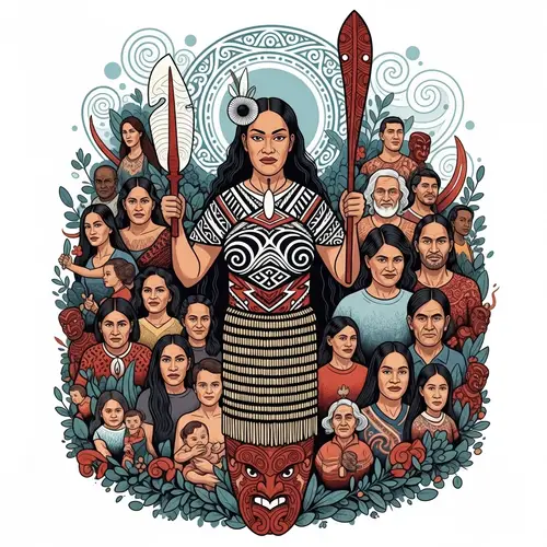 Maori Goddess of Humankind: Strength and Grace in Traditional Maori Art
