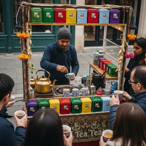 Masterful Tea Vendor Creating the Ultimate Tea Experience