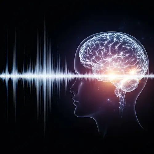 Sound Wave Evolving into Consciousness - Illustration