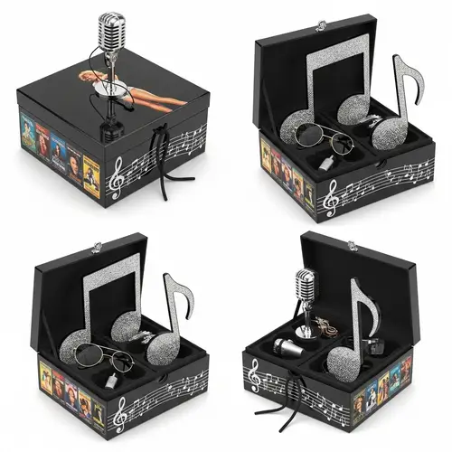 Distinctive Shoe Box Inspired by Multifaceted Female Entertainer