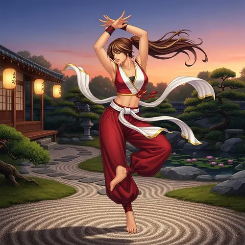 Mai Shiranui Dance - King of Fighters Character Video Game Series
