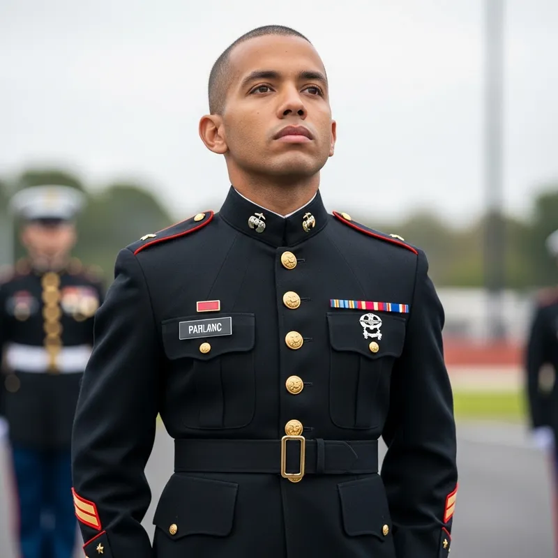 Military Uniform for Short Man | Brown Eyes