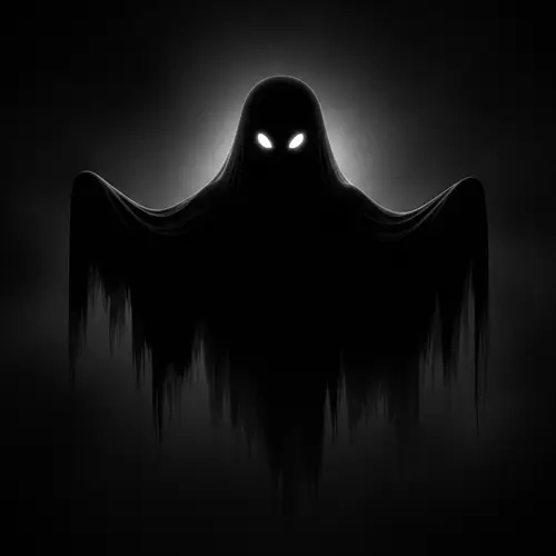 Ethereal Black Ghost | Uncanny and Eerie Presence