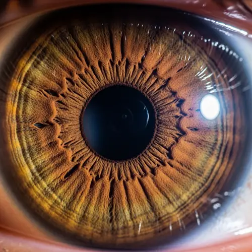 Close-up View of Human Pupil and Iris | Double Size Magnification