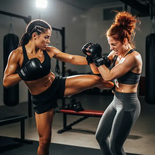 Fierce Ladies in Intense Fight - Strength & Agility