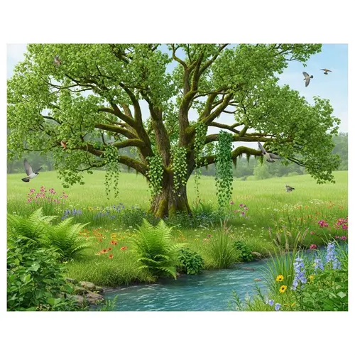 Thriving Nature: Symbol of Green Life