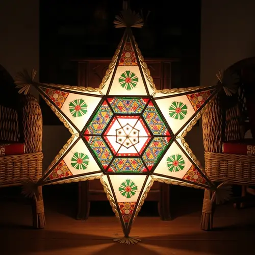 Traditional Filipino Parol: Unique Star-Shaped Lantern