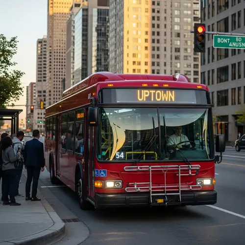 Urban City Bus: Exploring the Crimson Beauty & Vibrant Life