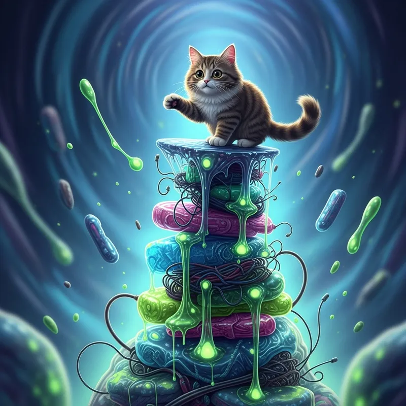 Cat Sitting on Drugs