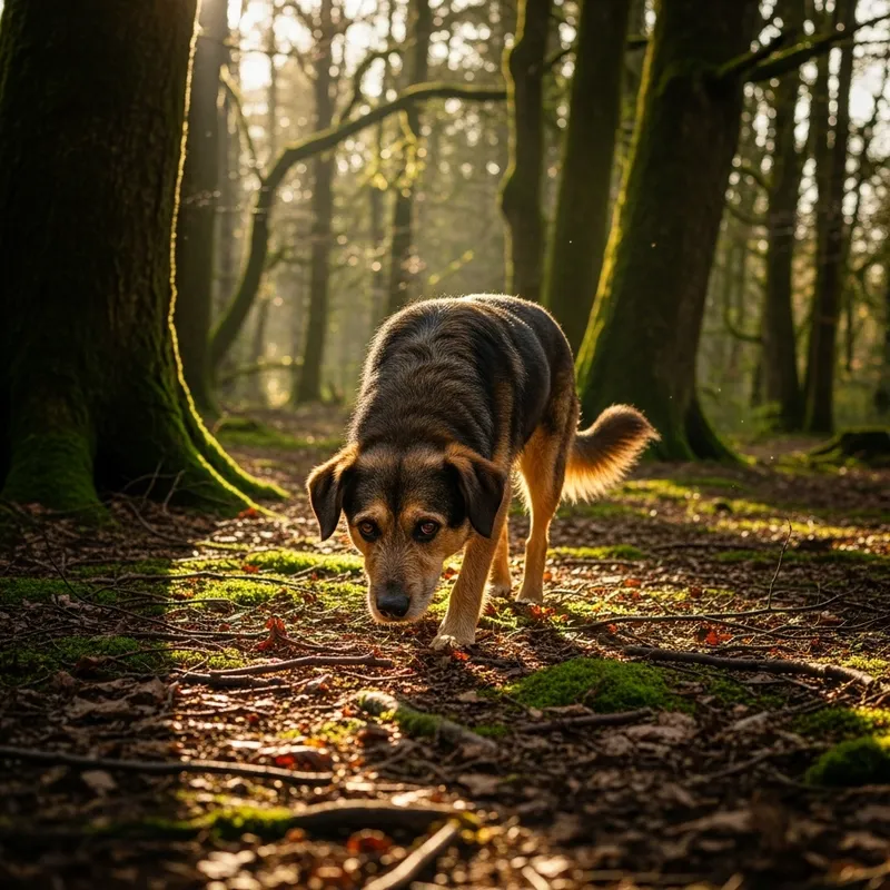 Lost Dog in Forest – Search for Pooch