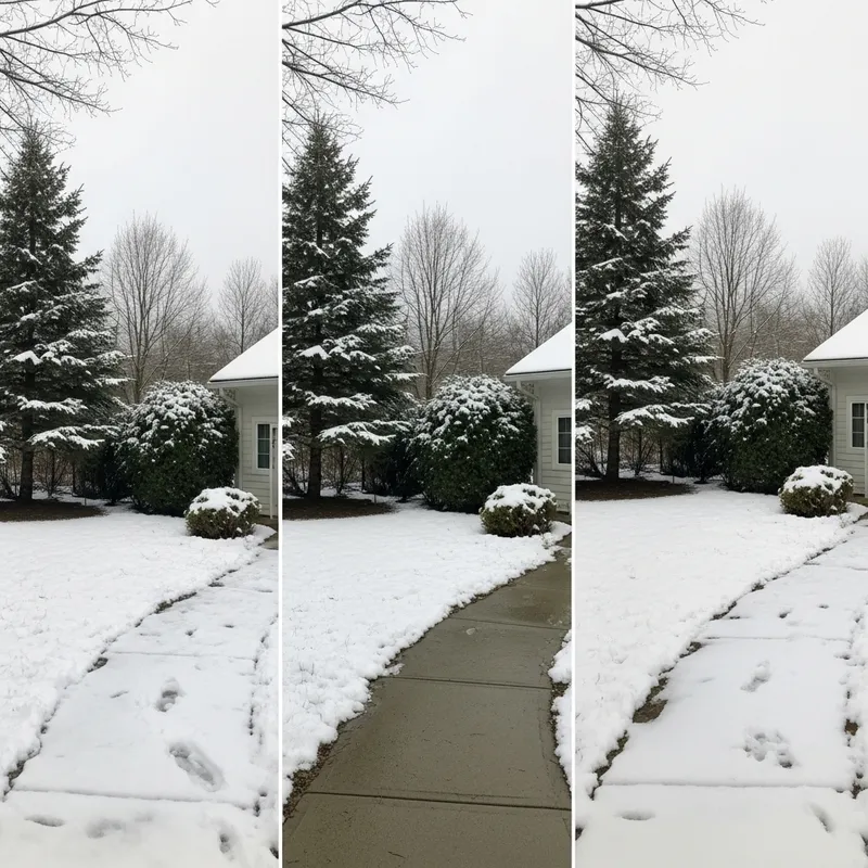 Snowy Winter Yard to Spring Transformation in 4K Quality Snowy Winter Yard to Spring Transformation in 4K Quality