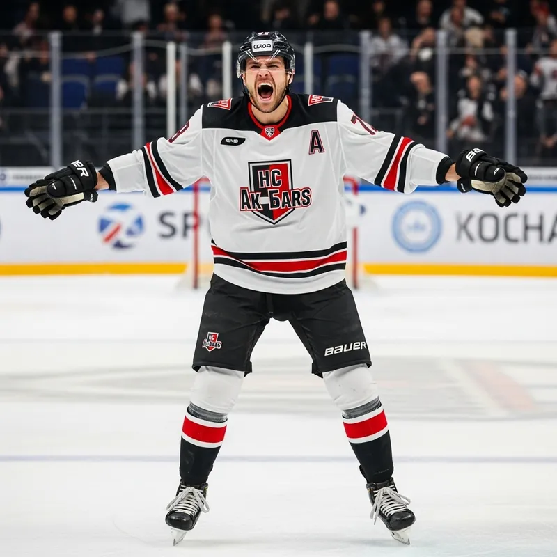 Cristiano Ronaldo in HC Ak Bars Jersey