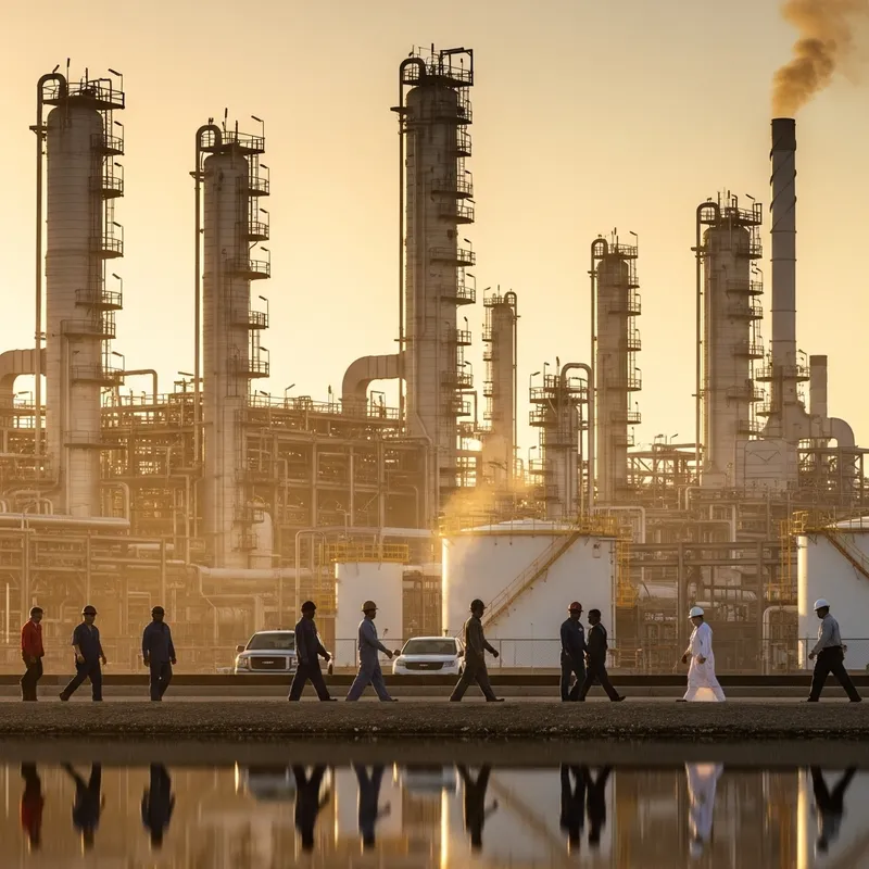 Stunning Refinery at Sunset: A Visual Showcase