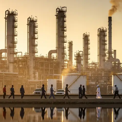 Stunning Refinery at Sunset: A Visual Showcase