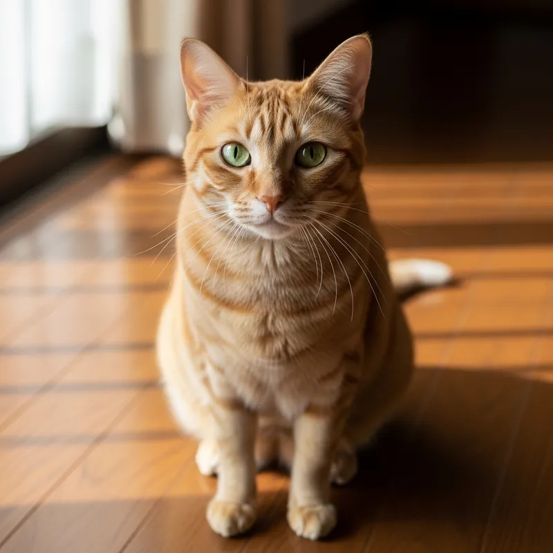 Adorable Domestic Short-Haired Cat