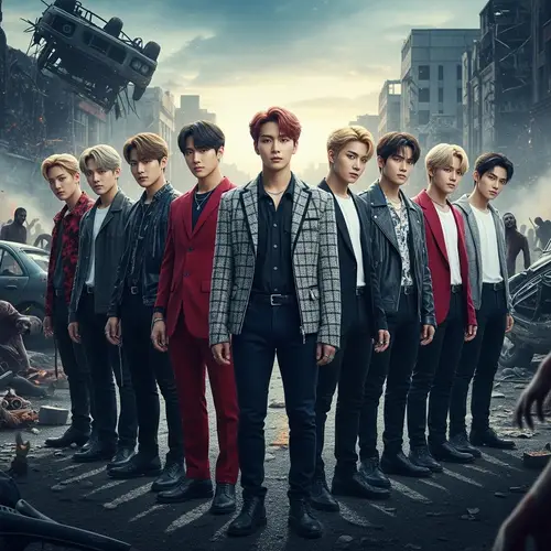 Diverse K-Pop Style Group Faces Zombie Apocalypse