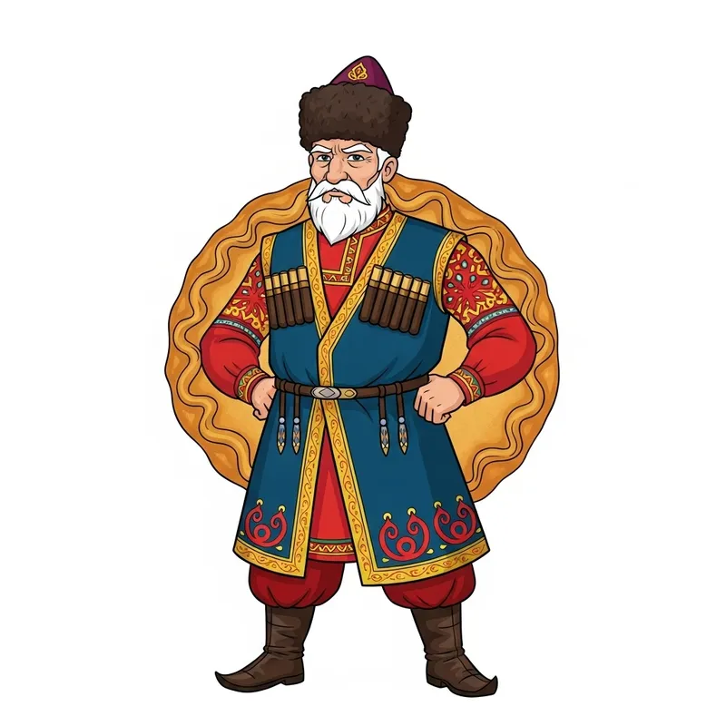 Wise Tatar Superhero: Made from Baurask National Dish