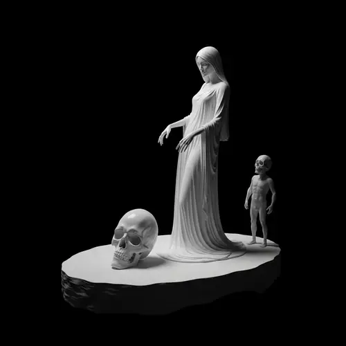 Symbolic Representation of Death in Surrealism Style