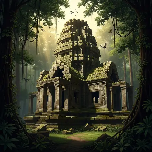 Lost Civilization Temple in Jungle | Weather Worn Architecture