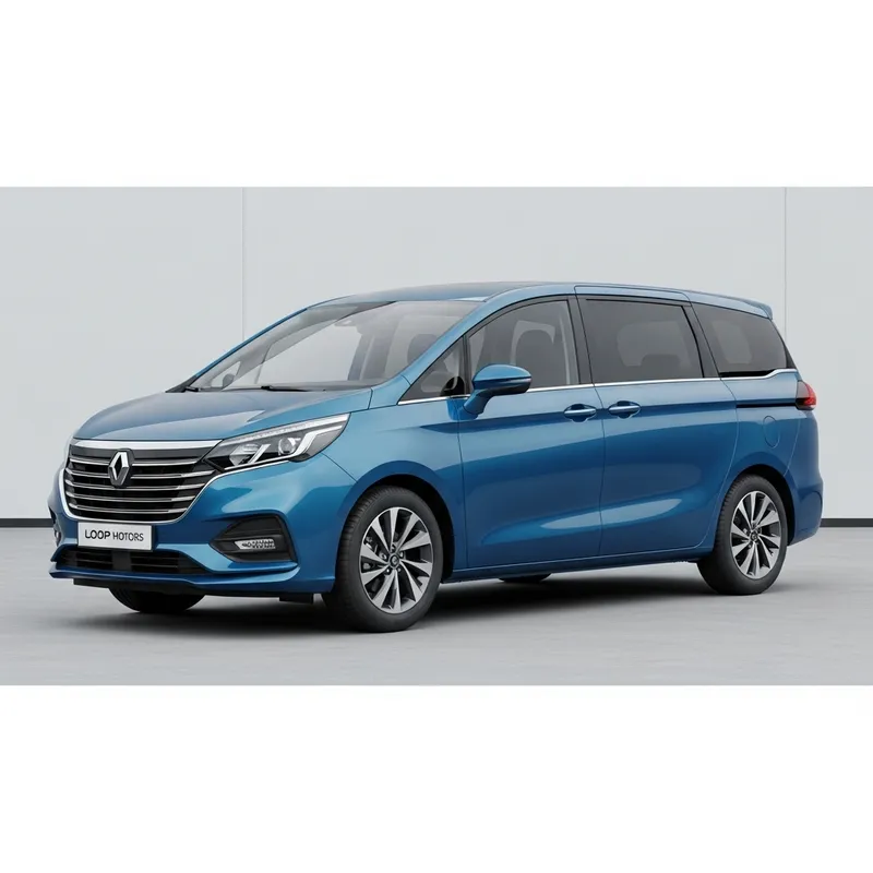 Modern Blue Minivan by LOOP Motors | Sleek Design