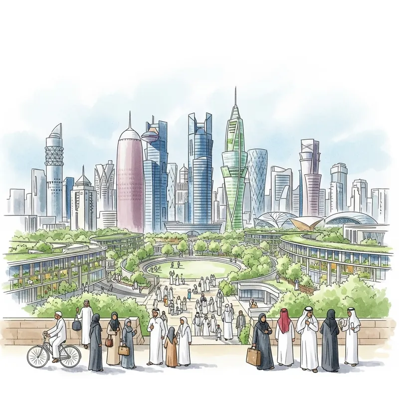 Qatari Sustainable Development in Modern Cityscape Qatari Sustainable Development in Modern Cityscape