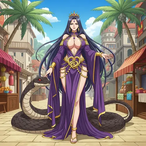 Boa Hancock: Radiant Anime Queen with Fierce Strength