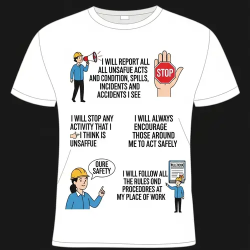 HSSE Campaign T-shirt Design | Key Safety Behaviors
