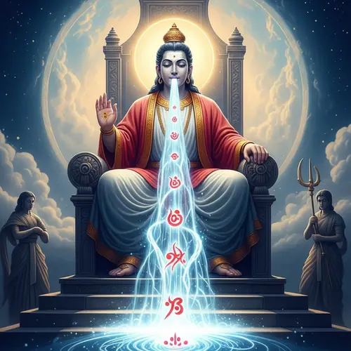 Celestial Divine Figure | Radiant Wisdom Symbolized