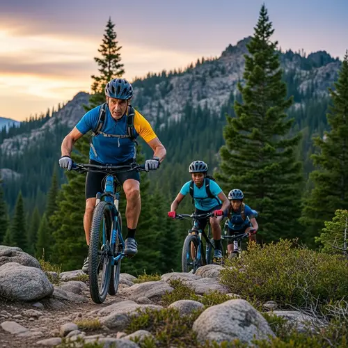 Dusk Mountain Biking Adventure: Trail Challenge at Twilight