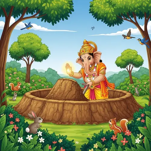 Ganesh Making Tank Bund | Mythological Figure Sculpting