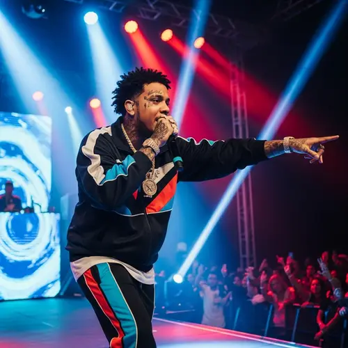 Talented Black Brazilian Rapper with Tattoos