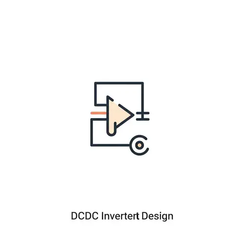 Minimalist Icon Design for DCDC Inverter Circuit Software