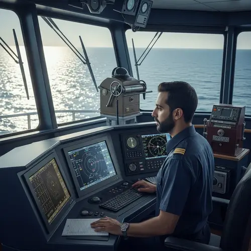 AI-Integrated Autopilot Console on Modern Vessels