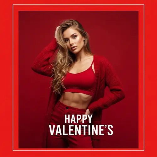 Stylish Valentine Postcard for Instagram Stories | Affection & Love Messages