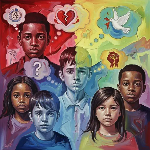 Perception of Violence in Young People: Abstract Realism Art