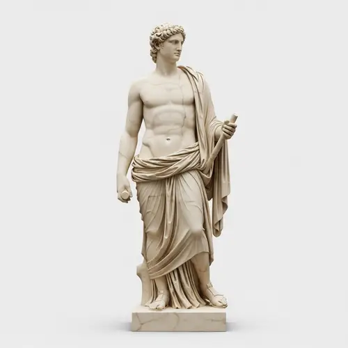 Classical Greek Marble Sculpture of Majestic Glory
