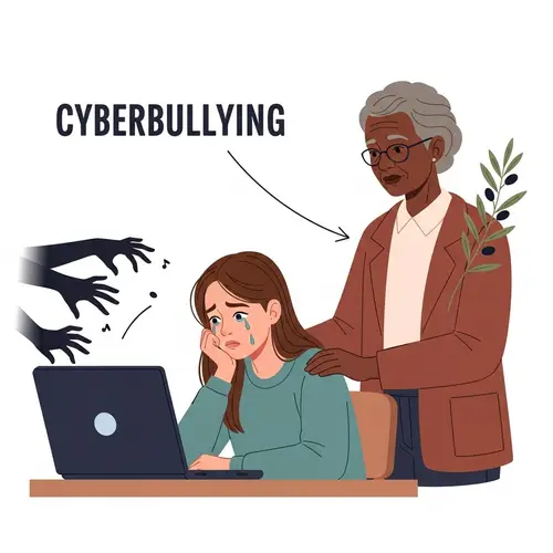 Powerful Illustration of Cyber Bullying Impact