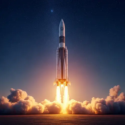 Majestic Rocket Soars into Space