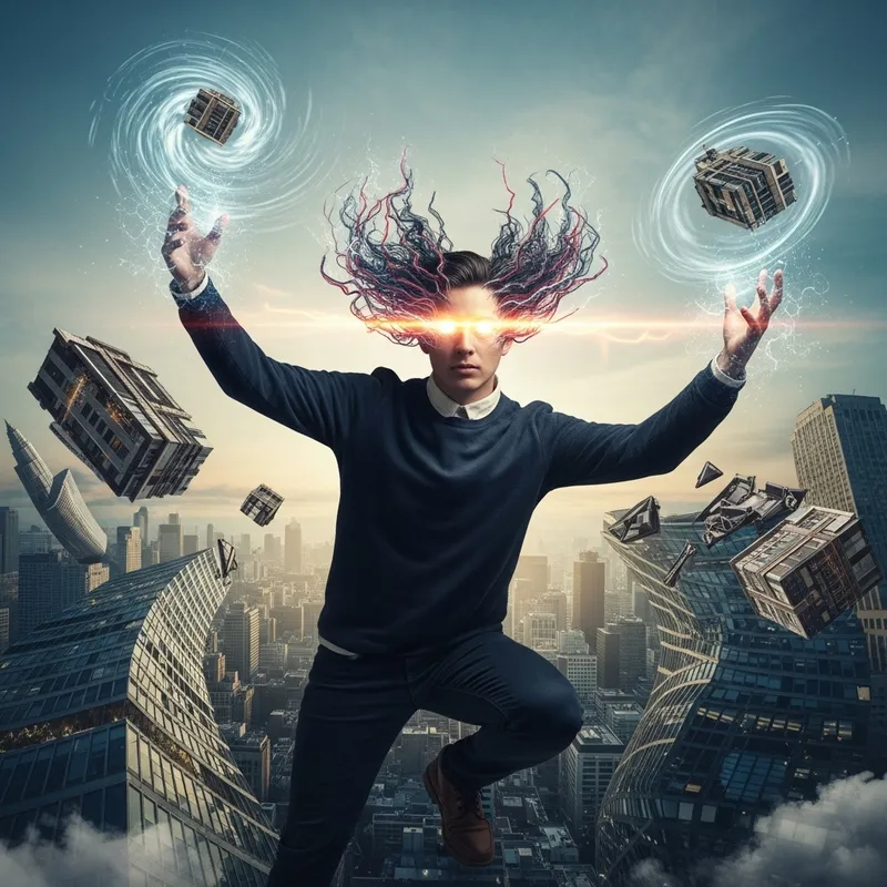 Surrealistic Person with Supernatural Powers Surrealistic Person with Supernatural Powers