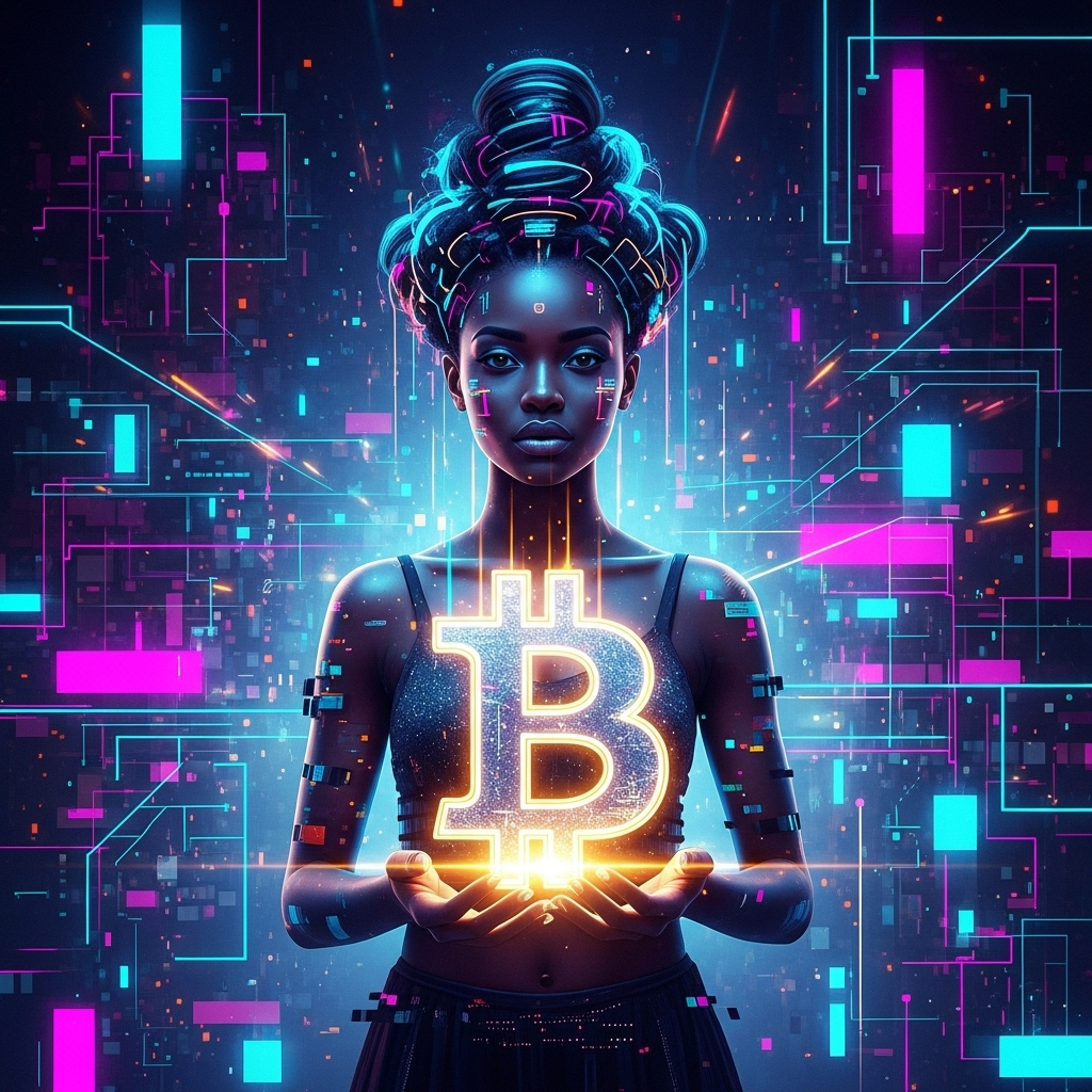 Bitcoin Explosion & Crypto Art Deco | Digital Art Showcase | AI
