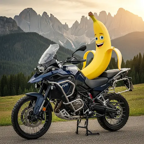 Banana Riding Adventure Motorcycle - Epic Sunset Scene